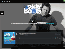 Tablet Screenshot of djstickyboots.com